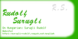 rudolf surugli business card
